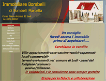 Tablet Screenshot of immobiliarebombelli.com